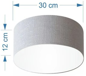 Plafon Para Sala de Jantar Cilíndrico SJ-3010 Cúpula Cor Cinza