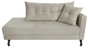 Kit Diva Recamier Azura 140cm Lado Esquerdo e 02 Poltronas Classic Linho - ADJ Decor