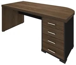 Mesa para Escritório 4 Gavetas Lado Direito 180cm Tamburato Executiva