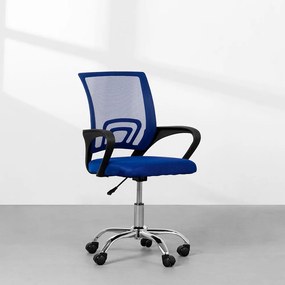 Cadeira de Escritório Itália Giratória – Azul