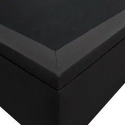 Base Box Baú para Cama Solteiro 88x188cm Liz S05 Sintético Preto - Mpo