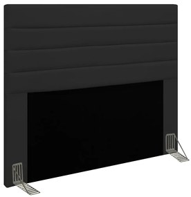 Cabeceira Rubi Para Cama Box Queen 160 cm Corino Preto - D'Rossi