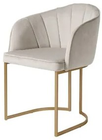 Cadeira Beverly Veludo Base Dourado 55cm  - 70686 Sun Hose