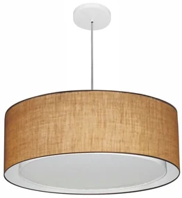 Pendente Cilíndrico Palha MJ-4297 Para Mesa de Jantar e Estar