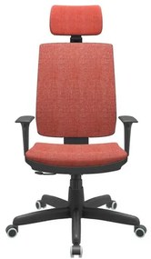 Cadeira Office Brizza Soft Concept Rosé RelaxPlax Com Encosto Cabeça Base Standard 126cm - 63494 Sun House