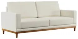 Sofá Living 145cm 2 Lugares Kayrós D05 Linho Cru - Mpozenato