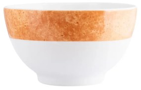 Bowl 500Ml Porcelana Schmidt - Dec. Cromo Laranja 2448