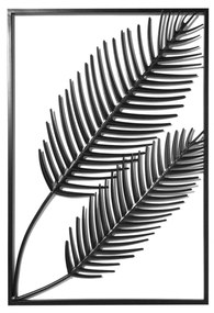 Adorno Decorativo de Parede em Metal Preto 65x45x1 cm - D'Rossi