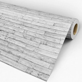 Papel de parede adesivo madeira tábuas rusticas brancas