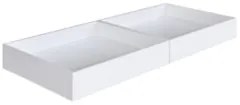 Cama Infantil Casinha Com 2 Gavetas Infix C06 Branco/Aveiro - Mpozenat