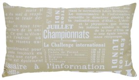 Capa de Almofada Suprema News Champagne 60x30cm
