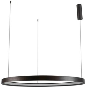 Pendente Led Metal Aluminio Grafite 60w 3000k Giro