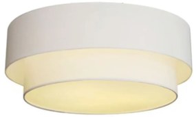 Plafon Duplo Cilíndrico Vivare Md-3065 Cúpula em Tecido 80x70cm - Bivolt