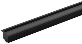 Perfil Led Embutir Aluminio Preto 74w 2700k 2m Archi