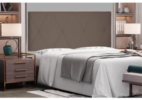 Cabeceira Painel Aquilla Para Cama Box Casal 140 cm Suede Caramelo - D'Rossi