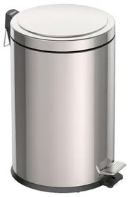Lixeira Inox com Pedal Tramontina Brasil com Acabamento Polido e Balde Interno Removível 20 L