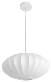 Pendente Tecido Metal Branco 40x20cm Balloon