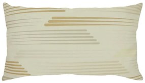 Capa de Almofada Olimpya Suede em Tons Cru - Geométrica - 60x30cm
