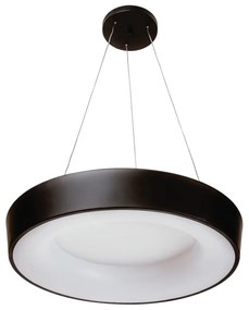 Pendente Dândi Ø63X09Cm Led 32,8W Bivolt / Redondo Base Fechada | Usin... (AV-M - Avelã Metálico, 3000k)