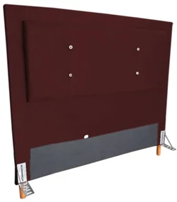 Cabeceira Cama Box King 195cm Caribe Suede Bordô - Sheep Estofados - Vermelho escuro