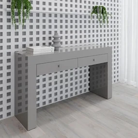 Aparador Alfred 2 Gavetas Acabamento em Vidro Design Contemporâneo