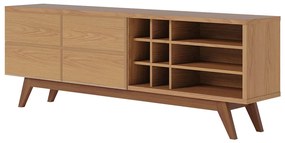 Rack para Sala Bancada de TV 70 Pol 180cm Cinthia C04 - D'Rossi - Freijó
