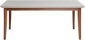 Mesa de Jantar Sonata com Vidro Off White 1.60 - Wood Prime PV 32620
