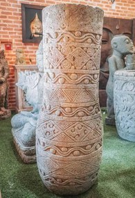 Vaso Entalhado em Cimento 120cm | Bali