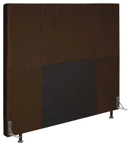 Cabeceira Jade Para Cama Box Casal 140 cm Veludo Grafite - D'Rossi