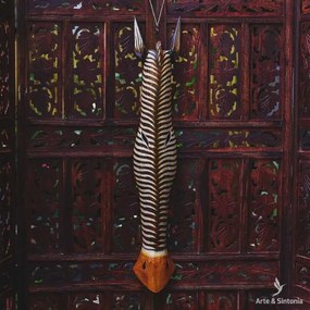 Cabeça de Zebra 100cm | Arte Bali