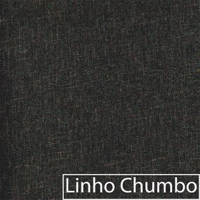 Poltrona Decorativa Bellinha Base de Ferro Dourado Linho Chumbo  - ADJ Decor