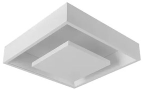 Plafon Led Sobrepor Quadrado Branco 8,4w 3000k New Picture