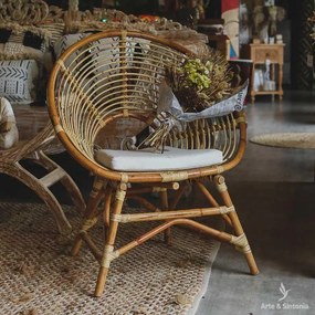 Cadeira Redonda de Rattan - Bali