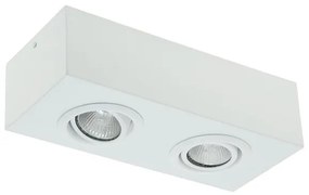 Plafon Sobrepor Aluminio Gu10 7W 26Cm - BRANCO