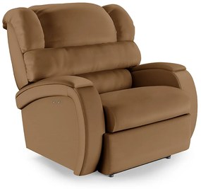 Poltrona do Papai Reclinável Napoli Power Touch Massagem PU Caramelo FH1 - D'Rossi