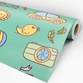 Papel de Parede infantil verde