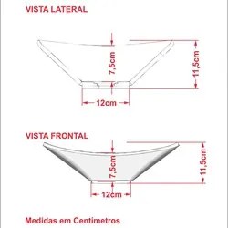 Cuba Pia de Apoio para Banheiro Retangular Luxo 38 C08 Rosa - Mpozenat