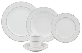 Aparelho Jantar E Chá 20 Peças Porcelana Schmidt - Dec. Martha 2309