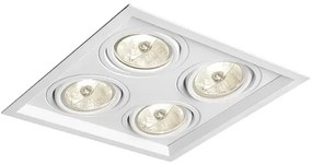 Plafon Embutir 75w Aluminio Branco