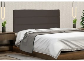 Cabeceira Painel La Italiana Para Cama Box Solteiro 90 cm Suede - D'Rossi - Café