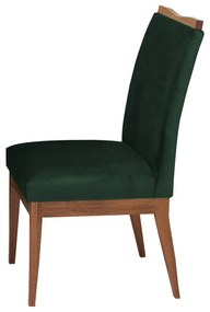 Conjunto 4 Cadeira Decorativa Leticia Aveludado Verde