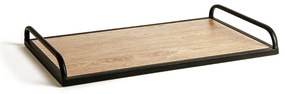 Bandeja com Metal Retangular - 38x23cm