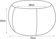 Puff Golf 70cm C02 Corano Caramelo - Domi