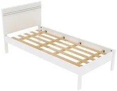 Cama de Solteiro Madeira CM8010 Branco - Tecno Mobili