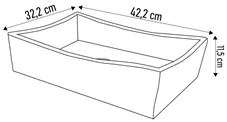 Gabinete de Banheiro com Cuba e Espelheira Lizzi B02 Nogal/Branco - Mp