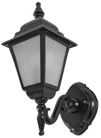Arandela Vidro Aluminio Ip65 Colonial - PRETO