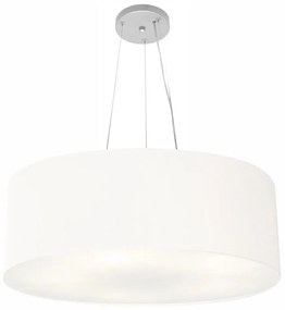 Lustre Pendente Cilíndrico Vivare Md-4010 Cúpula em Tecido 60x21cm - Bivolt