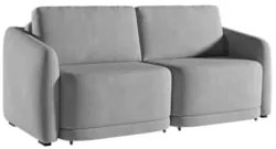 Sofá Cama Casal para Sala 196cm Polska Z08 Veludo Cinza - Mpozenato