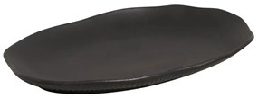 Travessa Oval Rasa 30Cm Bio Preto Matte - Porto Brasil