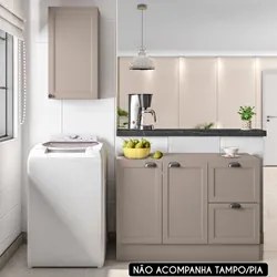 Armário de Cozinha Modulado 2 Peças Sem Tampo CJ13 Duna P09 Fumê - Mpo